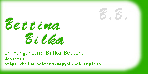 bettina bilka business card